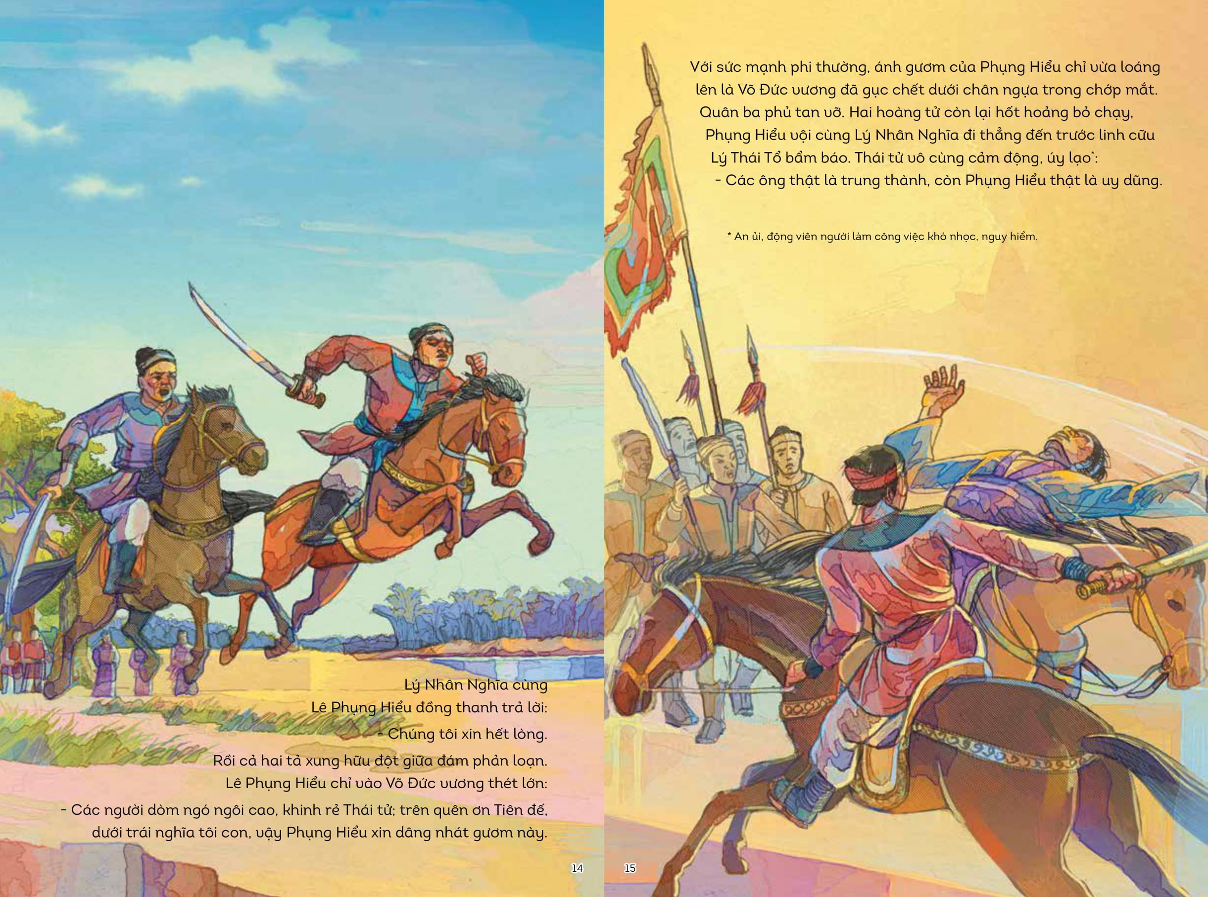 lịch sử việt nam bằng tranh - lý thái tông xây đắp nhà lý (bản màu)