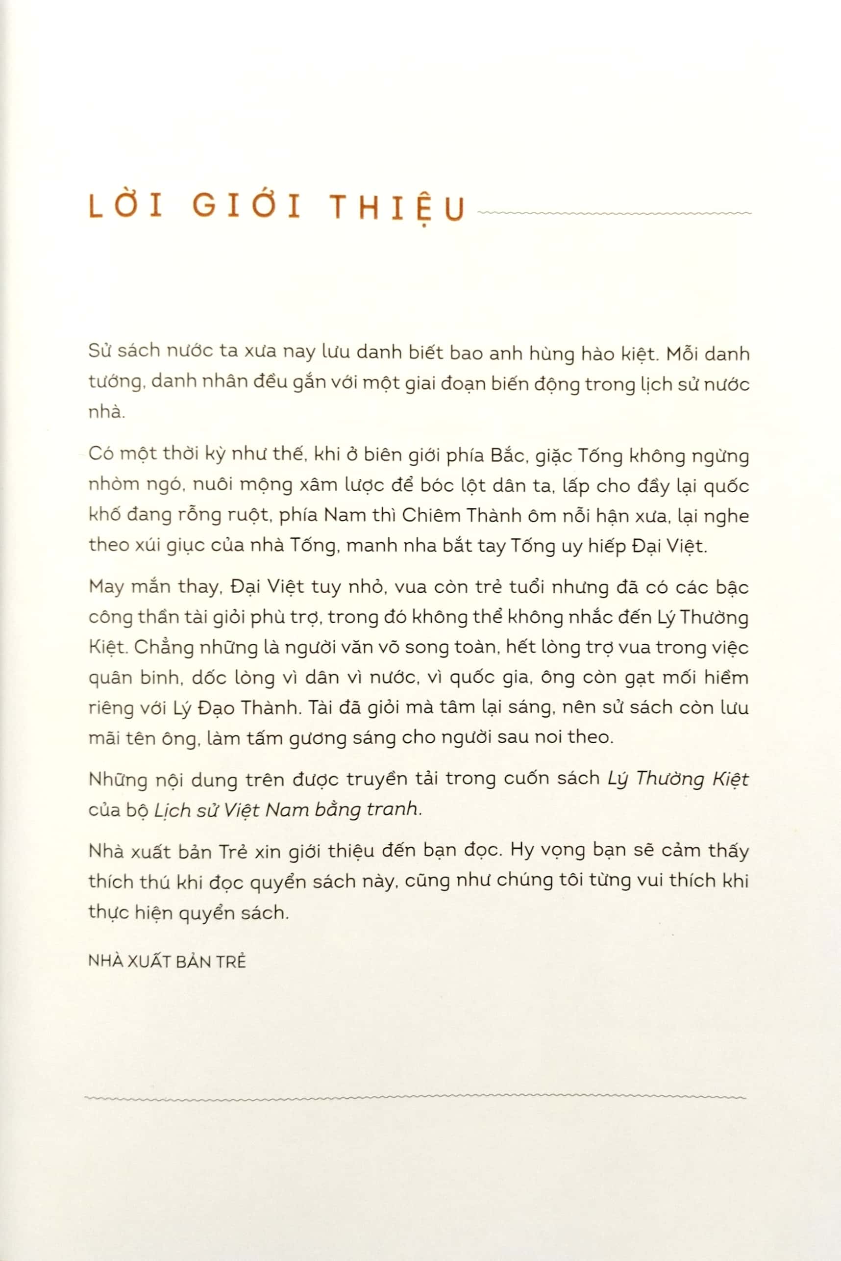 lịch sử việt nam bằng tranh - lý thường kiệt (bản màu) (tái bản 2023)