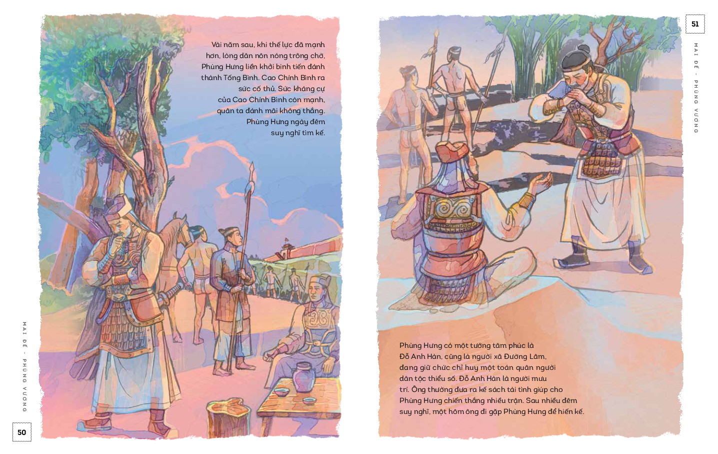 lịch sử việt nam bằng tranh - mai đế-phùng vương - bản màu