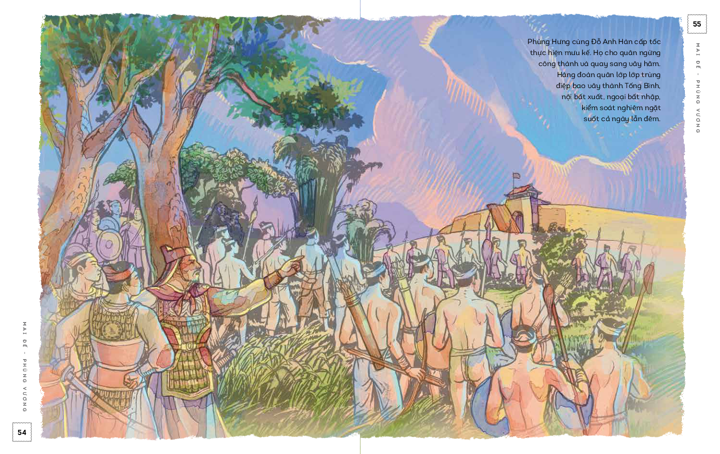 lịch sử việt nam bằng tranh - mai đế-phùng vương - bản màu
