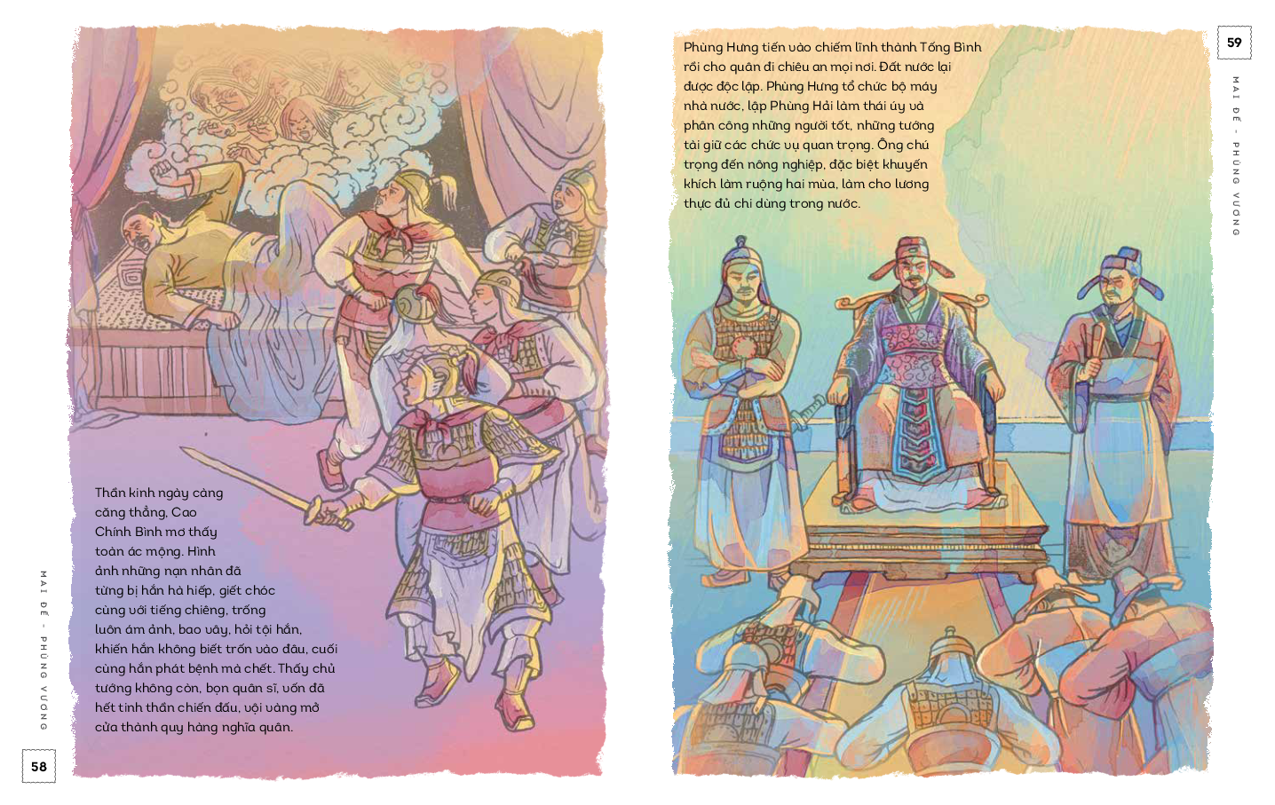 lịch sử việt nam bằng tranh - mai đế-phùng vương - bản màu