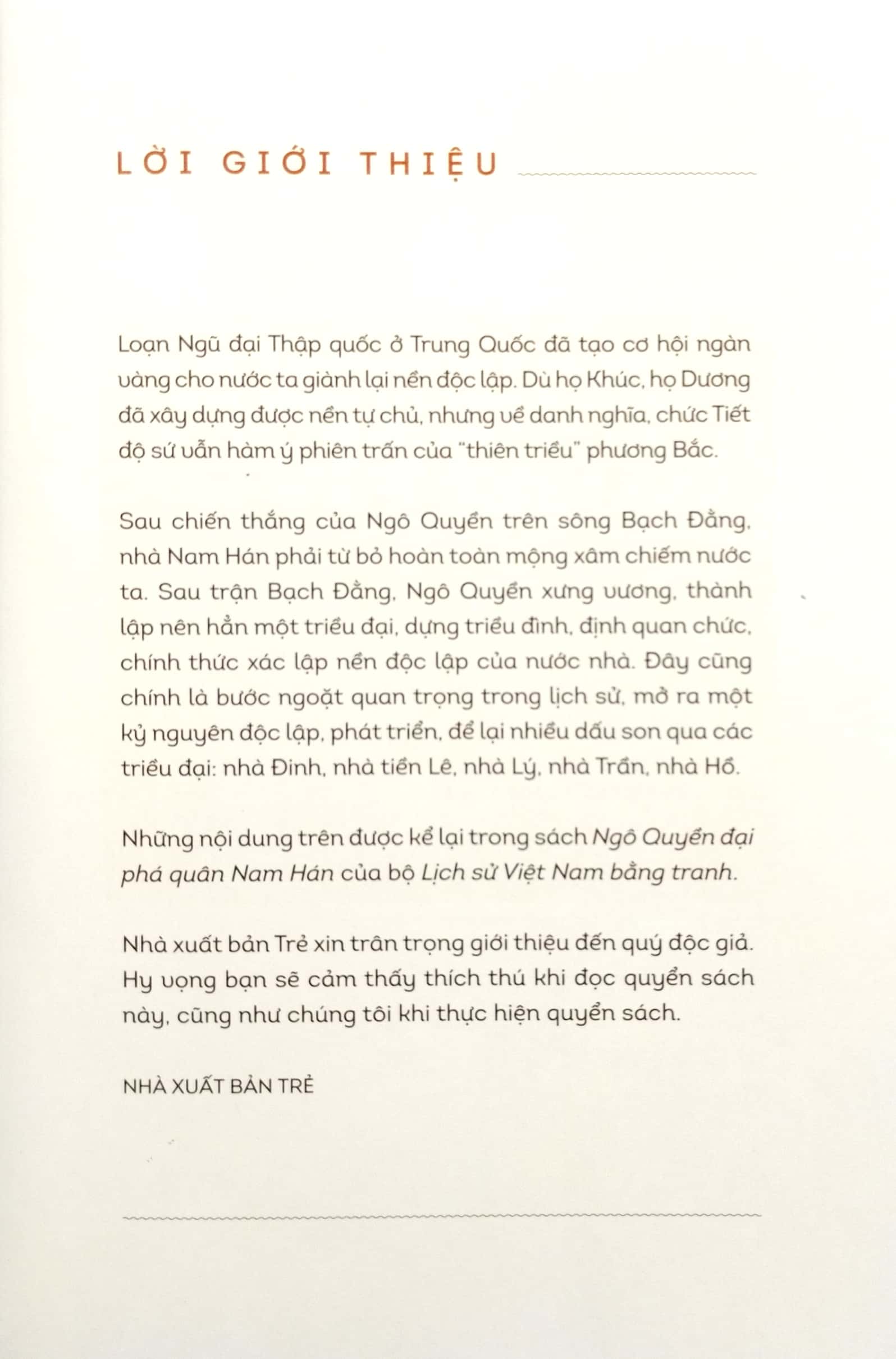 lịch sử việt nam bằng tranh - ngô quyền đại phá quân nam hán (bản màu) (tái bản 2023)