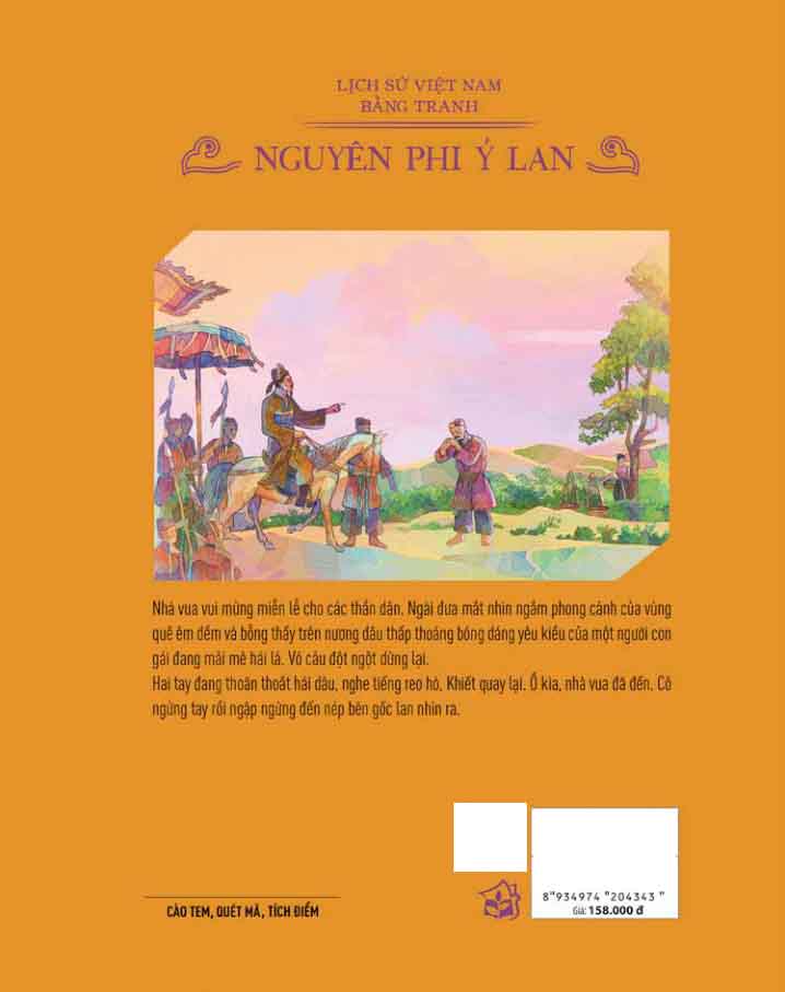 lịch sử việt nam bằng tranh - nguyên phi ỷ lan - bản màu - bìa cứng