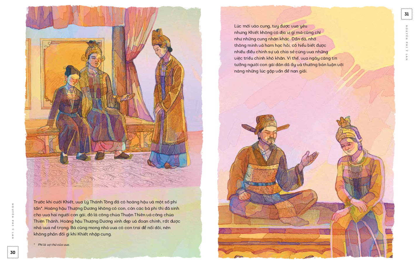 lịch sử việt nam bằng tranh - nguyên phi ỷ lan - bản màu - bìa cứng