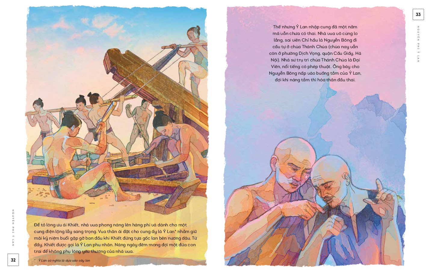 lịch sử việt nam bằng tranh - nguyên phi ỷ lan - bản màu - bìa cứng