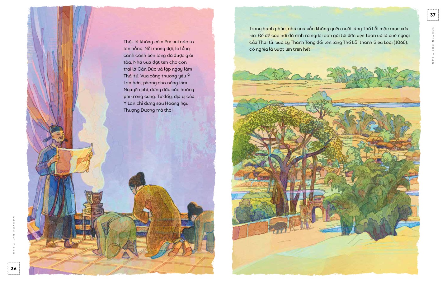 lịch sử việt nam bằng tranh - nguyên phi ỷ lan - bản màu - bìa cứng