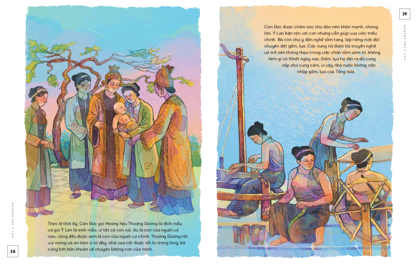 lịch sử việt nam bằng tranh - nguyên phi ỷ lan - bản màu - bìa cứng