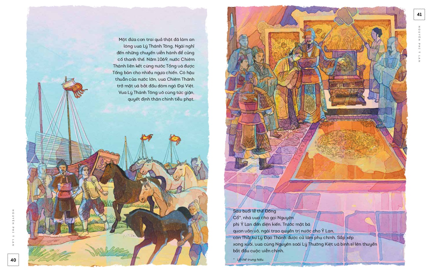 lịch sử việt nam bằng tranh - nguyên phi ỷ lan - bản màu - bìa cứng