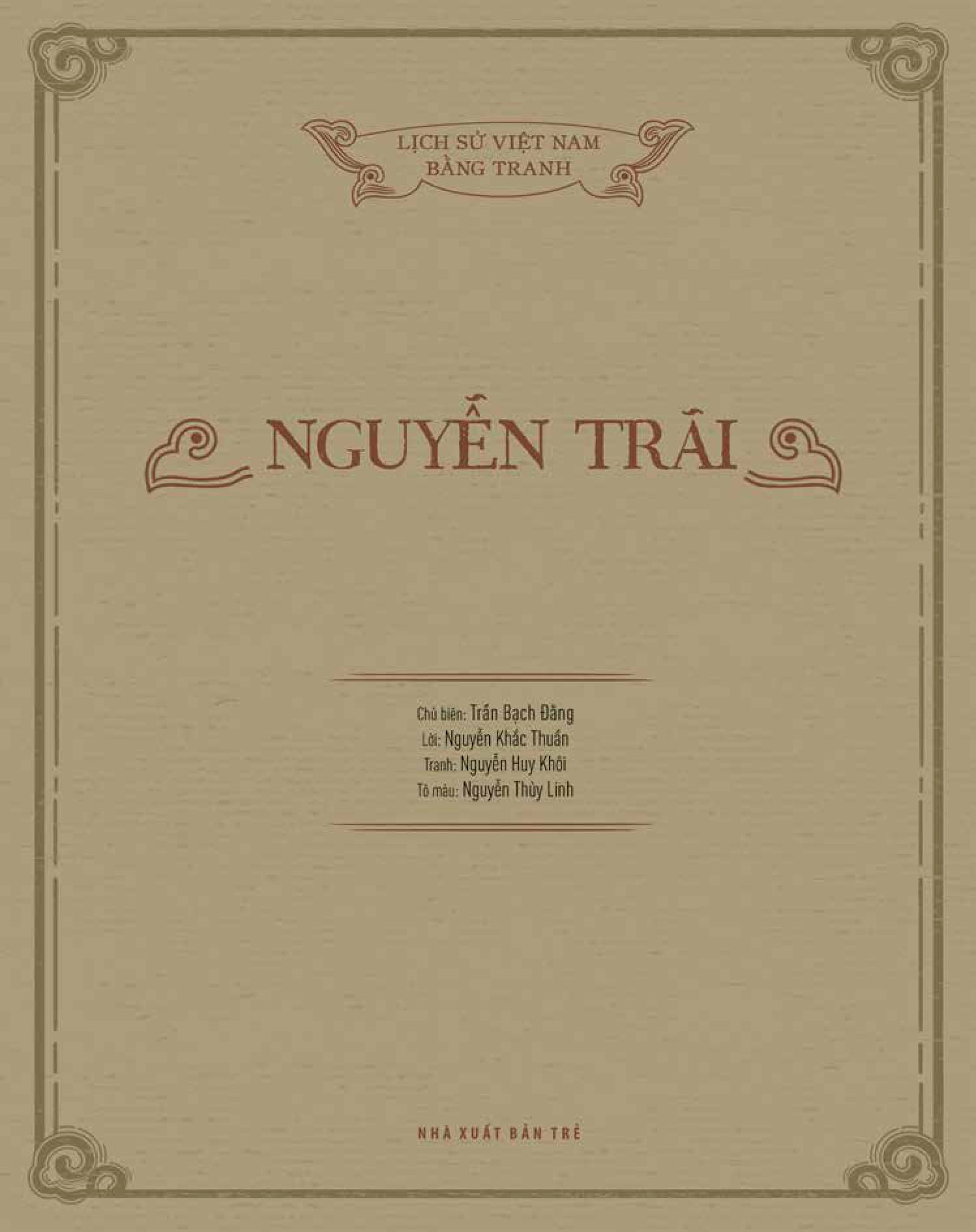 lịch sử việt nam bằng tranh: nguyễn trãi (bản màu)