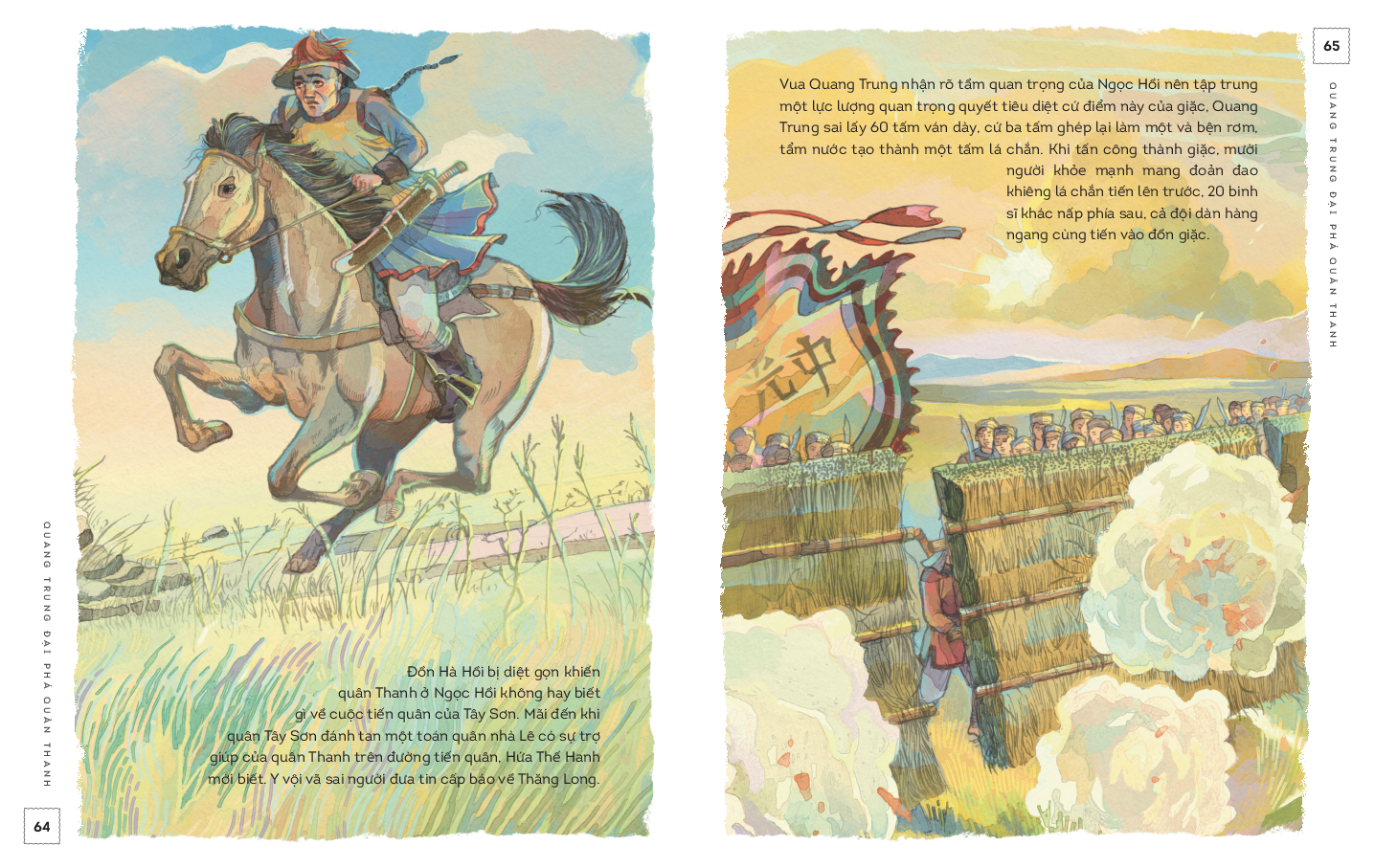 lịch sử việt nam bằng tranh - quang trung đại phá quân thanh - bản màu