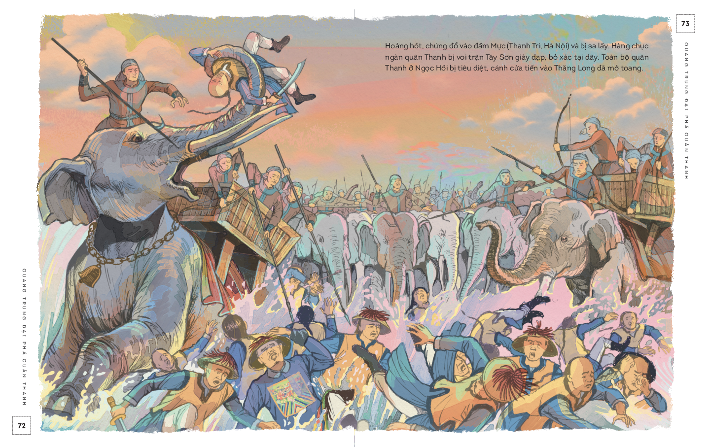 lịch sử việt nam bằng tranh - quang trung đại phá quân thanh - bản màu