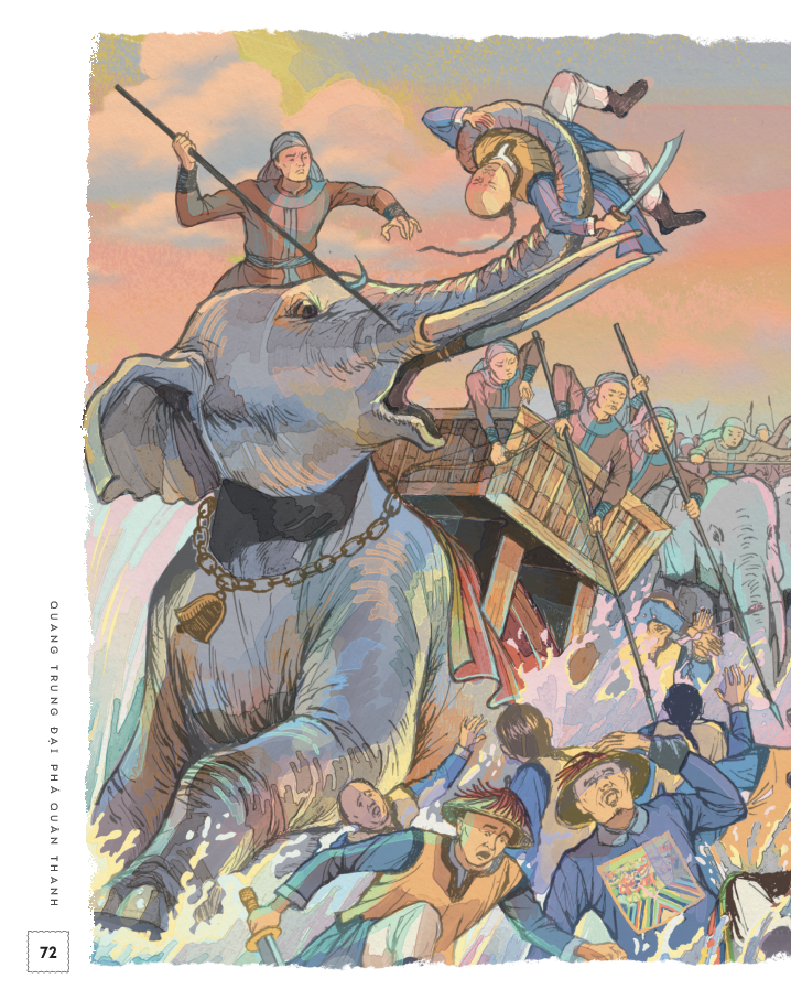 lịch sử việt nam bằng tranh - quang trung đại phá quân thanh - bản màu - bìa cứng