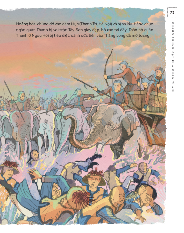 lịch sử việt nam bằng tranh - quang trung đại phá quân thanh - bản màu - bìa cứng