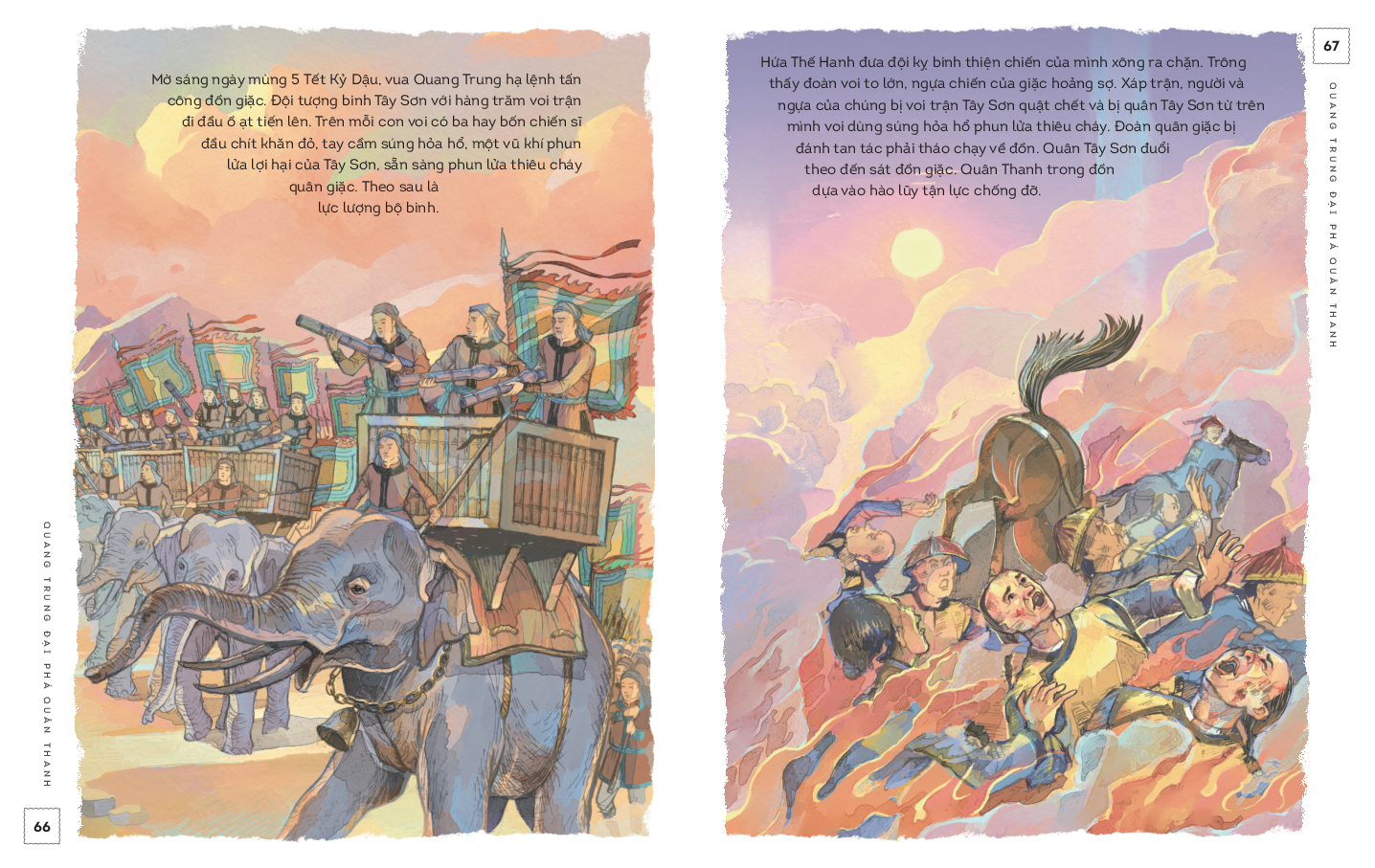 lịch sử việt nam bằng tranh - quang trung đại phá quân thanh - bản màu - bìa cứng
