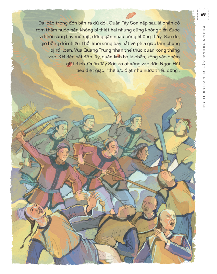 lịch sử việt nam bằng tranh - quang trung đại phá quân thanh - bản màu - bìa cứng