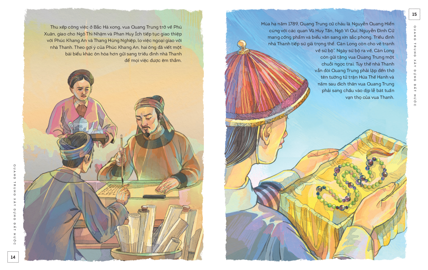 lịch sử việt nam bằng tranh - quang trung xây dựng đất nước - bản màu