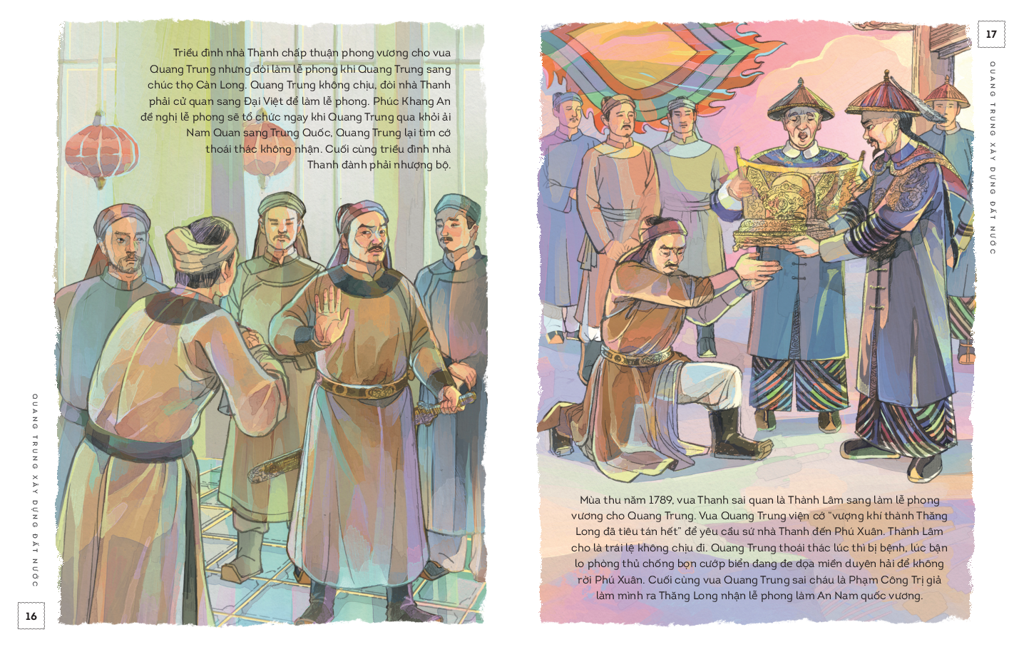 lịch sử việt nam bằng tranh - quang trung xây dựng đất nước - bản màu