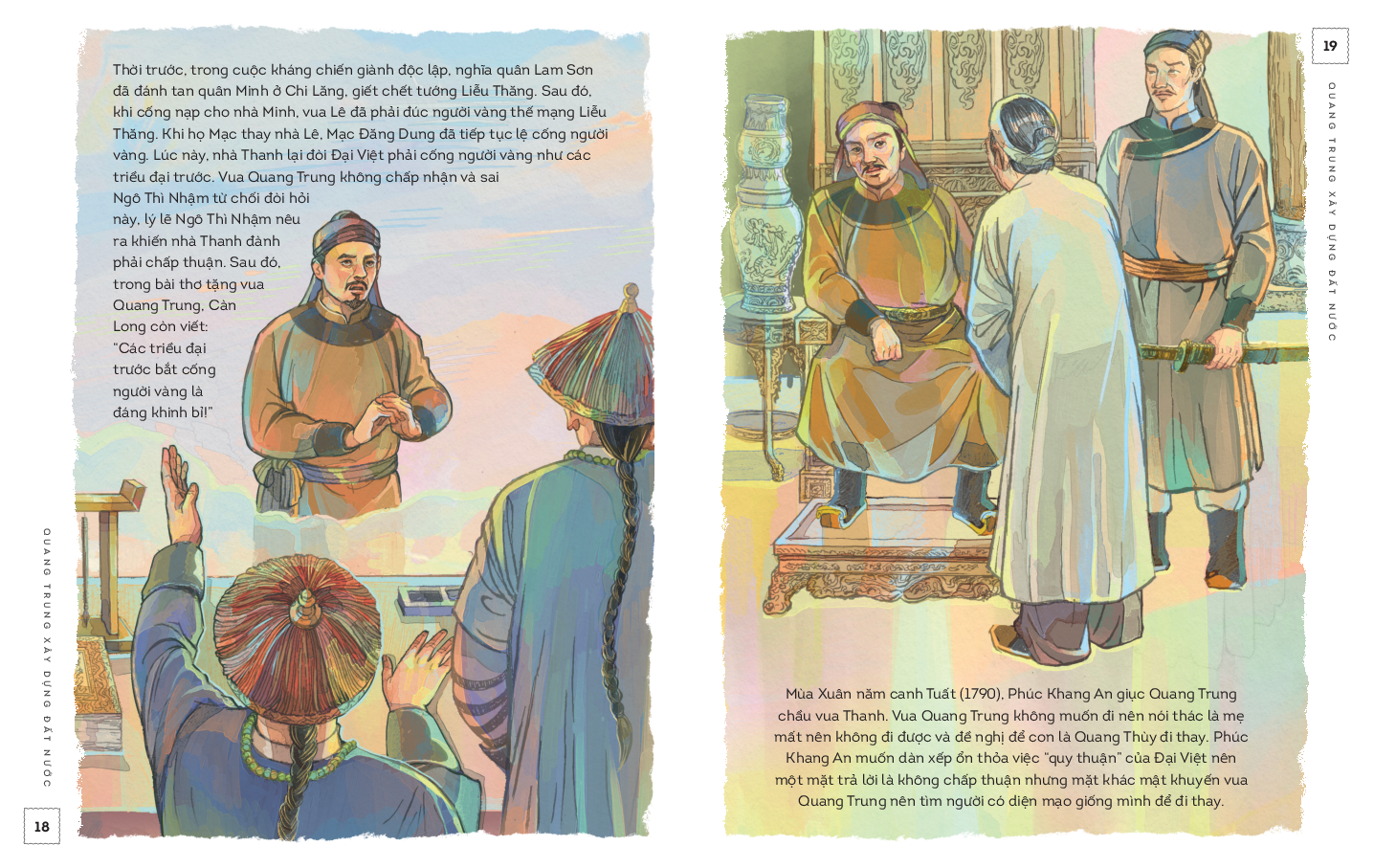 lịch sử việt nam bằng tranh - quang trung xây dựng đất nước - bản màu
