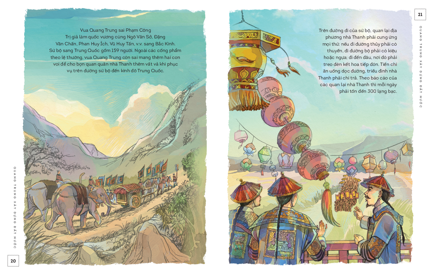 lịch sử việt nam bằng tranh - quang trung xây dựng đất nước - bản màu
