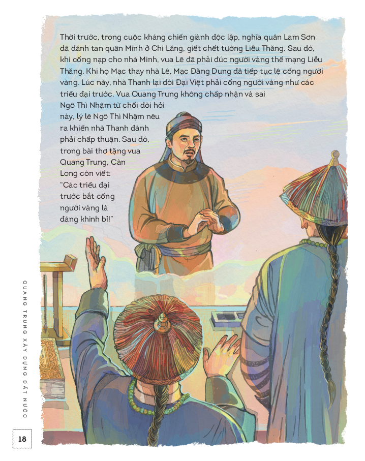 lịch sử việt nam bằng tranh - quang trung xây dựng đất nước - bản màu - bìa cứng