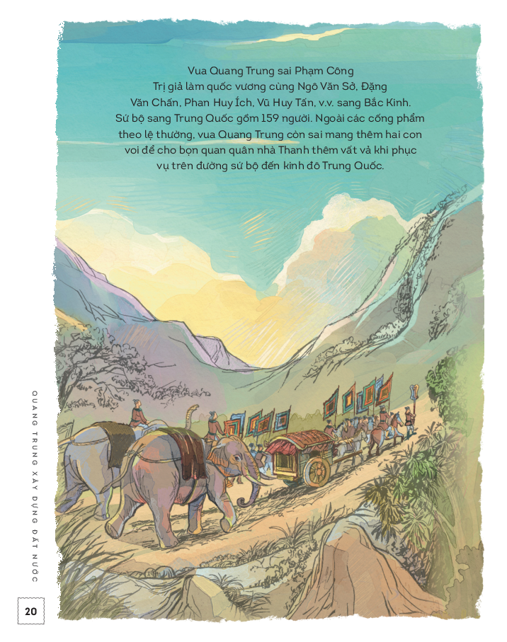 lịch sử việt nam bằng tranh - quang trung xây dựng đất nước - bản màu - bìa cứng