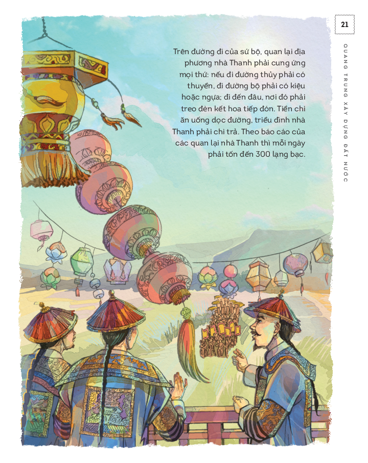 lịch sử việt nam bằng tranh - quang trung xây dựng đất nước - bản màu - bìa cứng