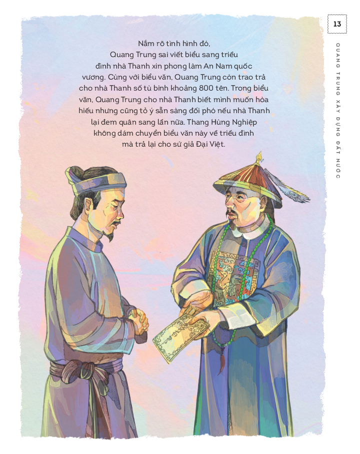 lịch sử việt nam bằng tranh - quang trung xây dựng đất nước - bản màu - bìa cứng