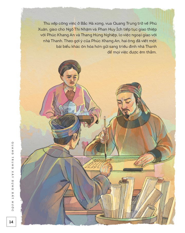 lịch sử việt nam bằng tranh - quang trung xây dựng đất nước - bản màu - bìa cứng