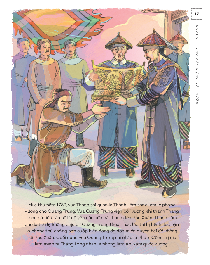 lịch sử việt nam bằng tranh - quang trung xây dựng đất nước - bản màu - bìa cứng