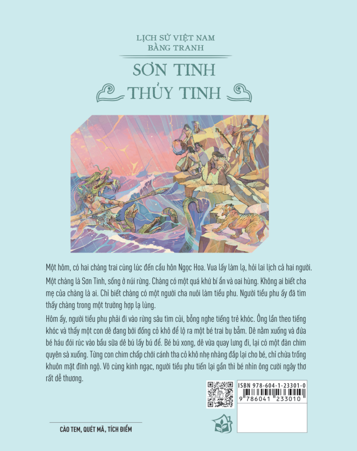 lịch sử việt nam bằng tranh - sơn tinh - thủy tinh - bìa cứng (bản màu)