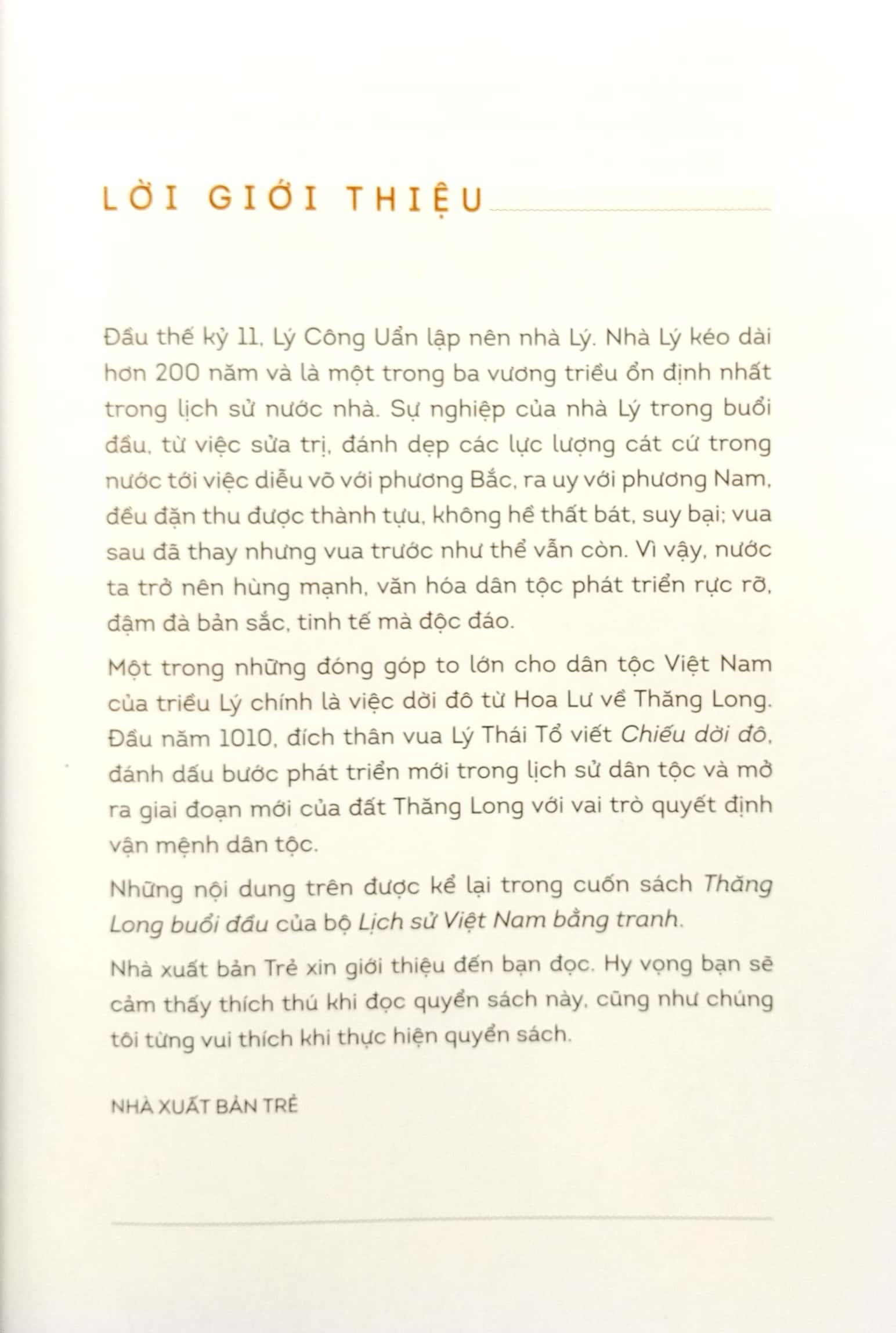 lịch sử việt nam bằng tranh - thăng long buổi đầu (bản màu) (tái bản 2023)