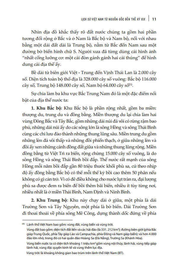 lịch sử việt nam từ nguồn gốc đến thế kỷ xix (bìa mềm)