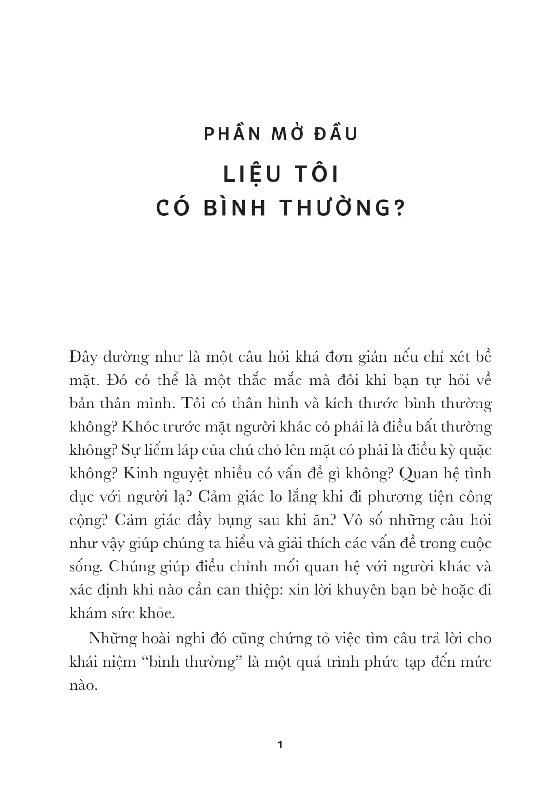 liệu chúng ta có bình thường?