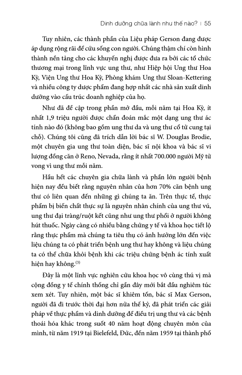 Lieu Phap Gerson - Chuong Trinh Dinh Duong Danh Cho Benh Nhan Ung Thu Va Cac Can Benh Khac