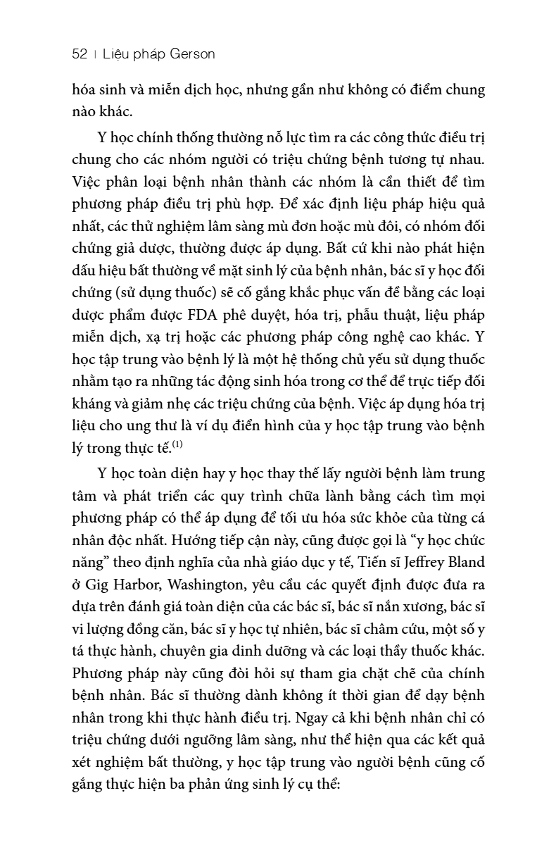 Lieu Phap Gerson - Chuong Trinh Dinh Duong Danh Cho Benh Nhan Ung Thu Va Cac Can Benh Khac