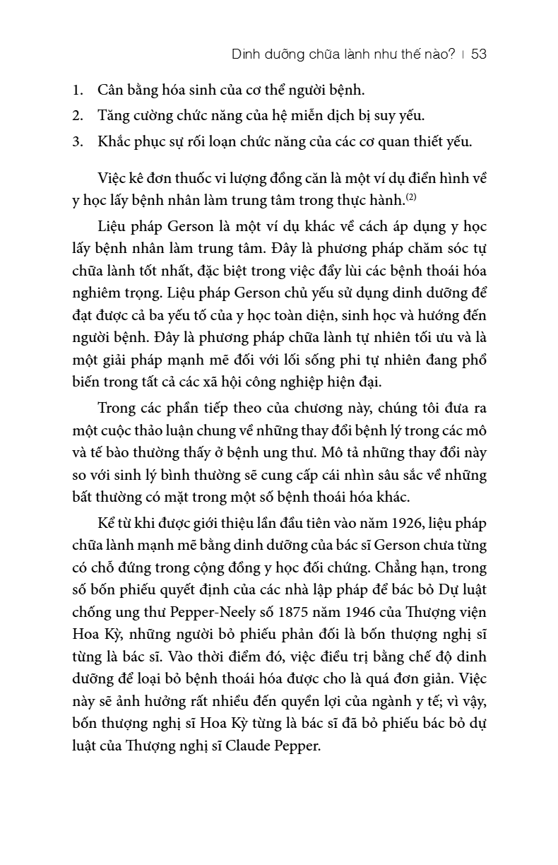 Lieu Phap Gerson - Chuong Trinh Dinh Duong Danh Cho Benh Nhan Ung Thu Va Cac Can Benh Khac