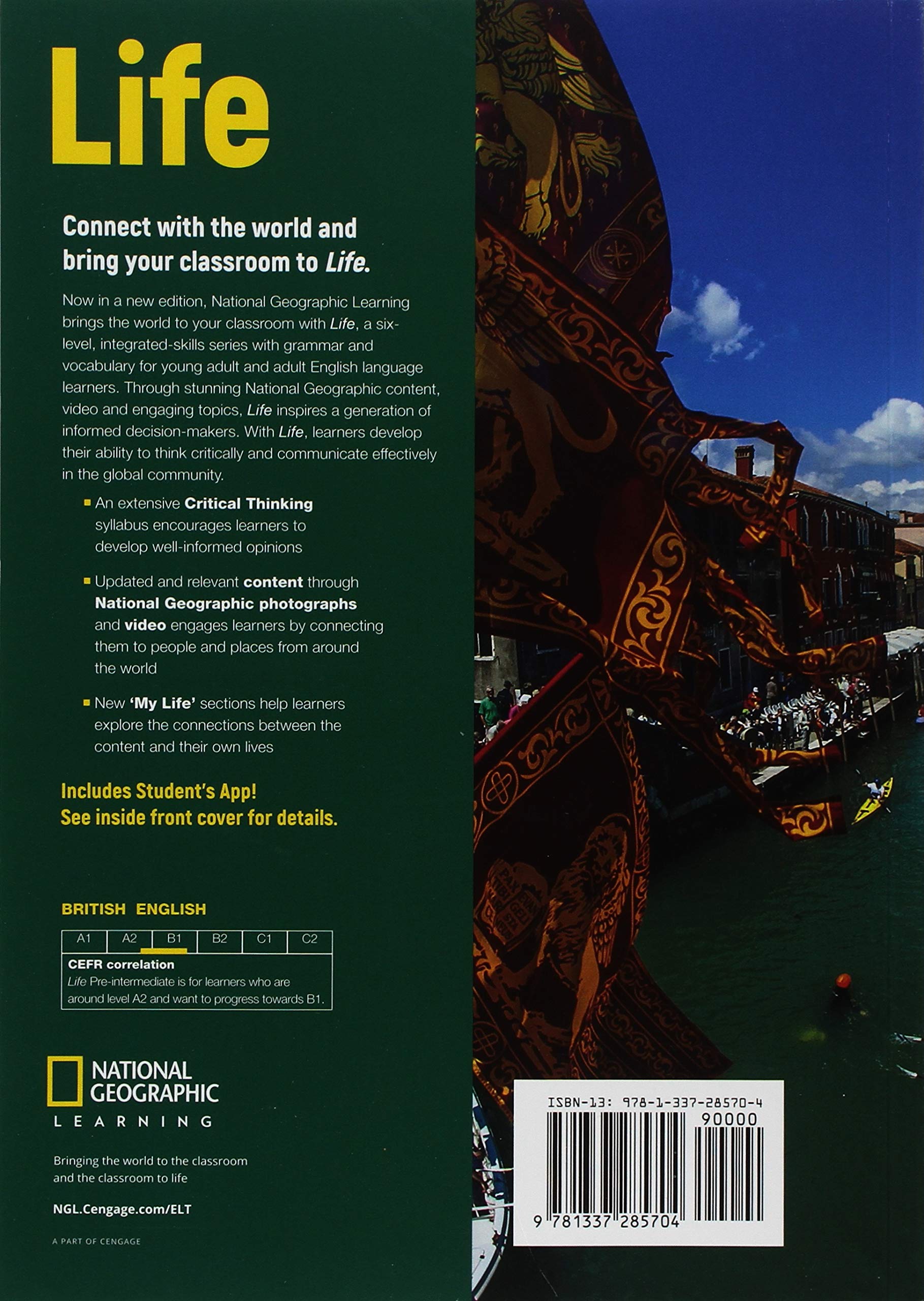 life bre pre-intermediate student's book with app code + my life online resource pack