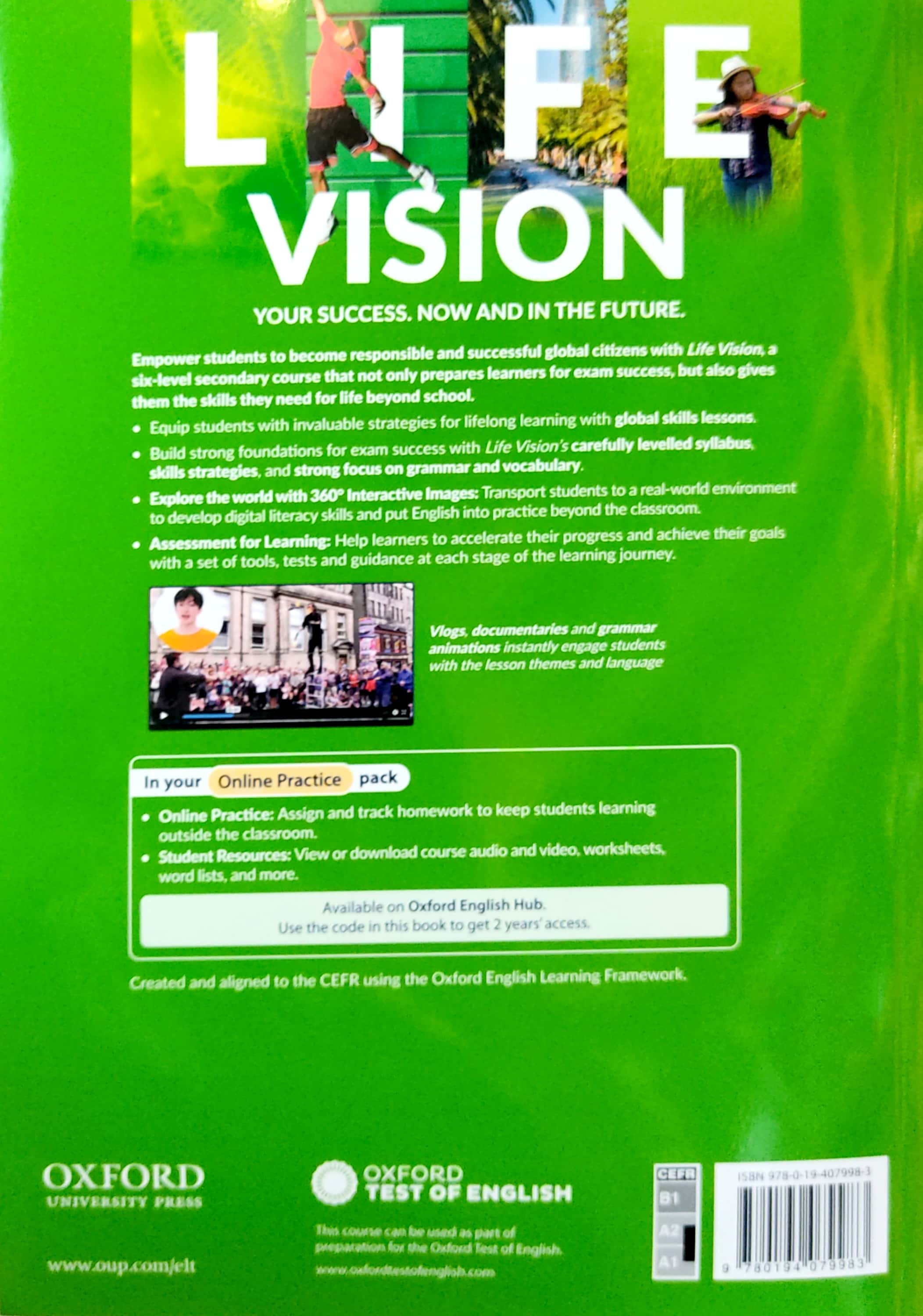 life vision student book with online practice a1/a2 elementary