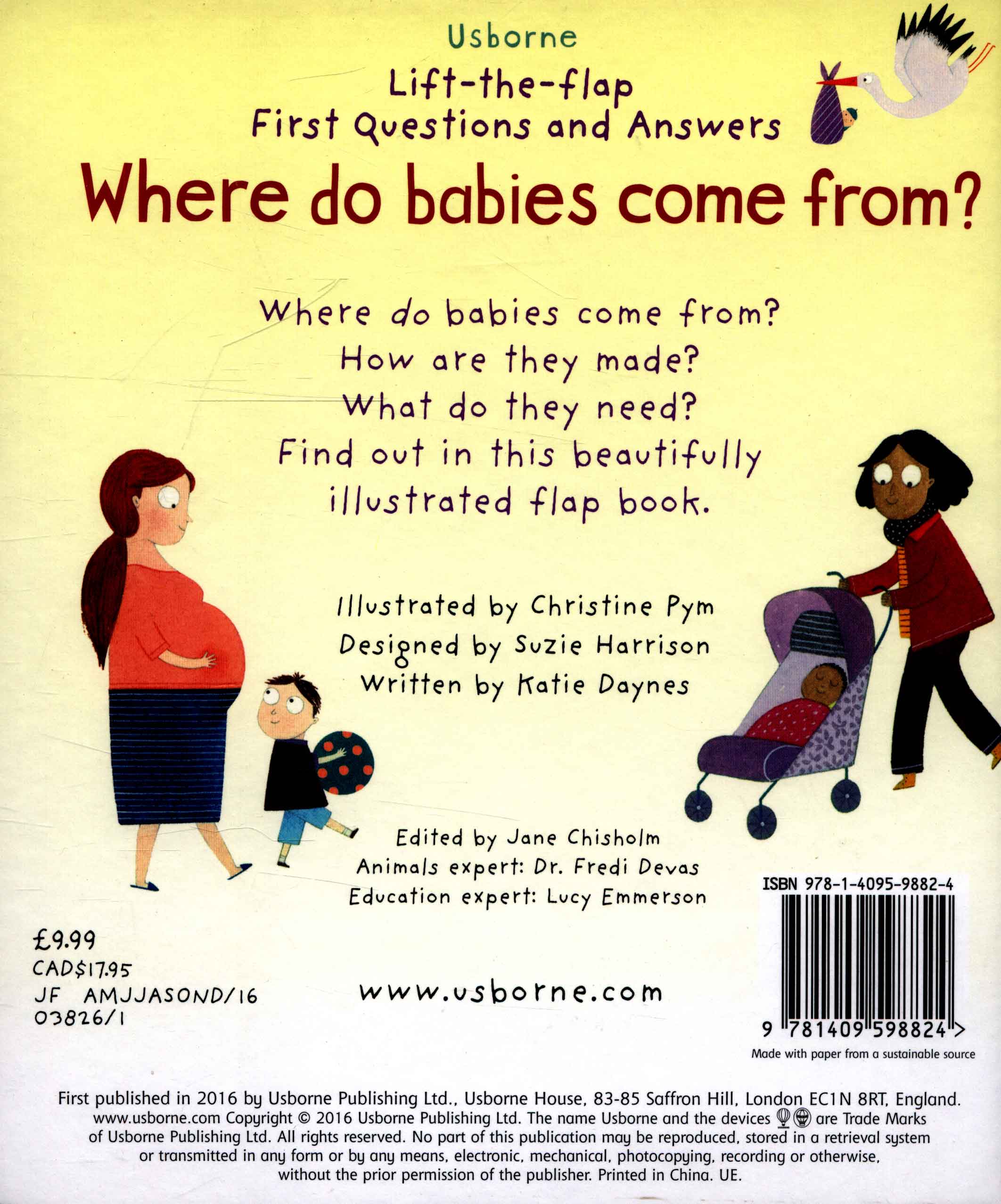 lift-the-flap first questions and answers where do babies come from?