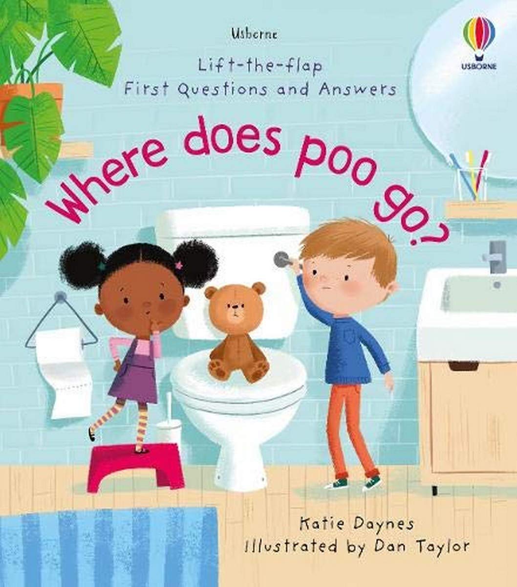 lift-the-flap first questions and answers where does poo go?