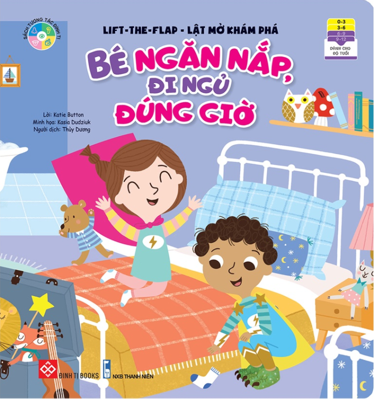 lift-the-flap - lật mở khám phá - bé ngăn nắp, đi ngủ đúng giờ