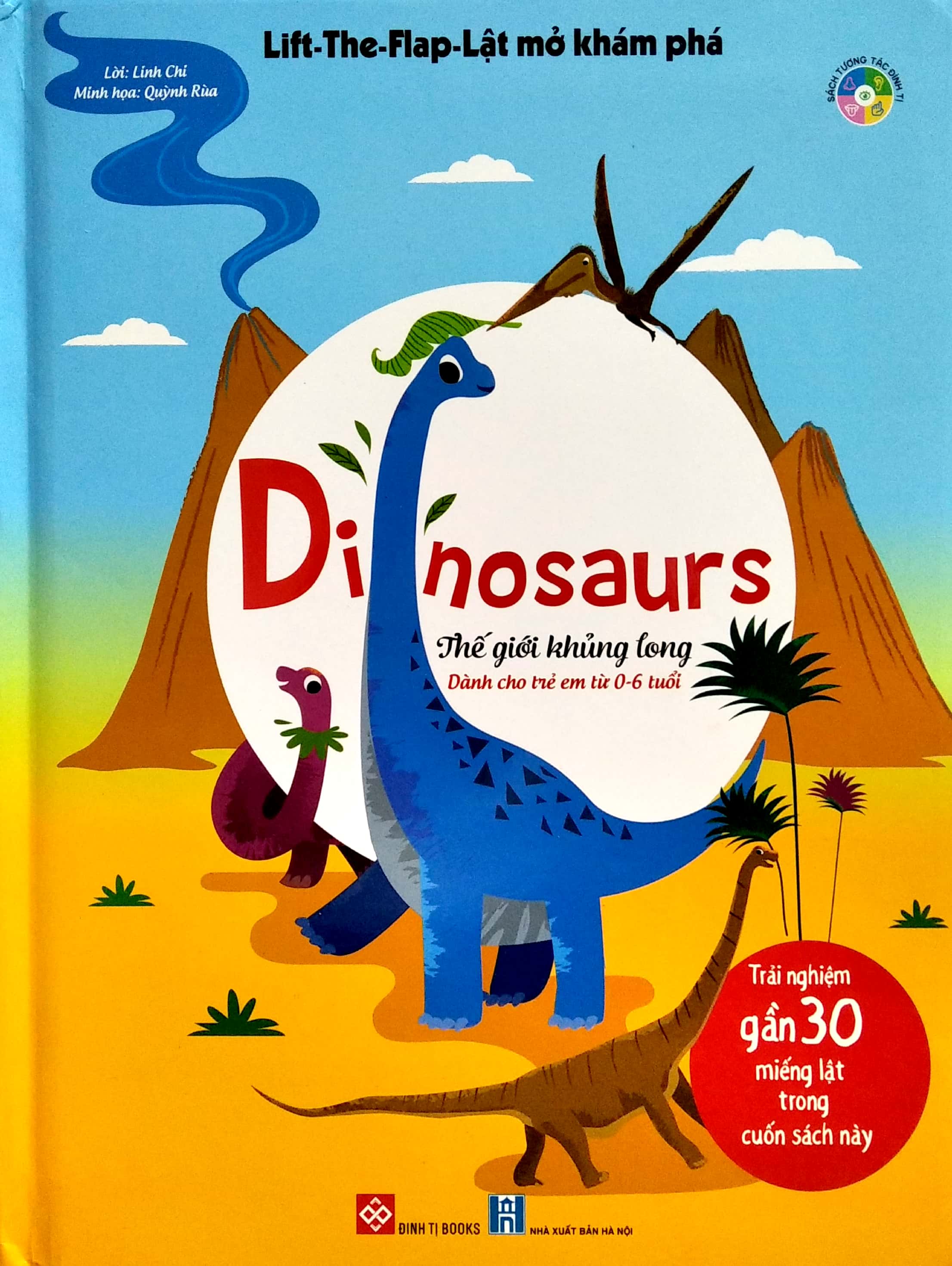 lift-the-flap - lật mở khám phá - dinosaurs - thế giới khủng long