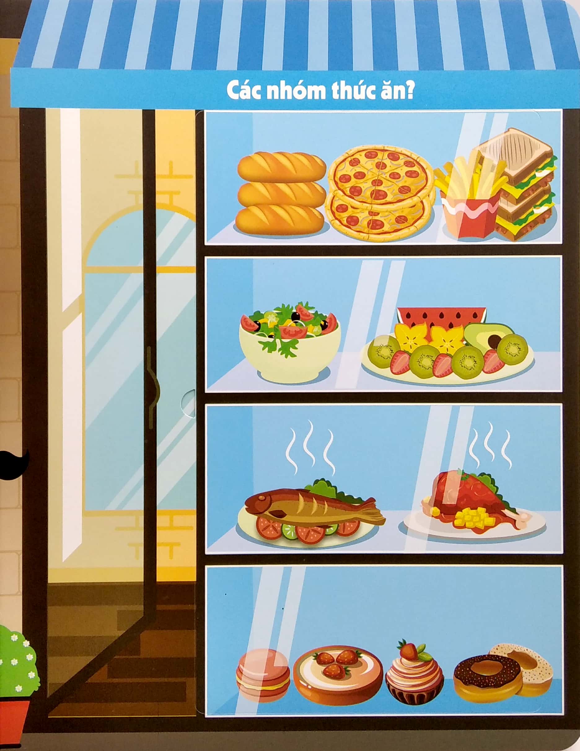 lift-the-flap - lật mở khám phá - food - thức ăn