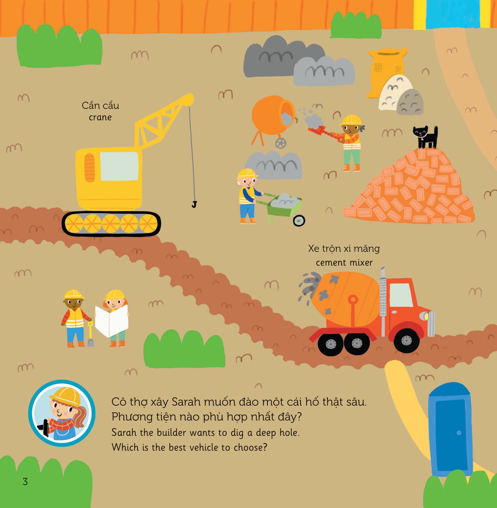 lift the flap - lật mở khám phá - lớn lên bé sẽ làm gì? - what will you do when you grow up?