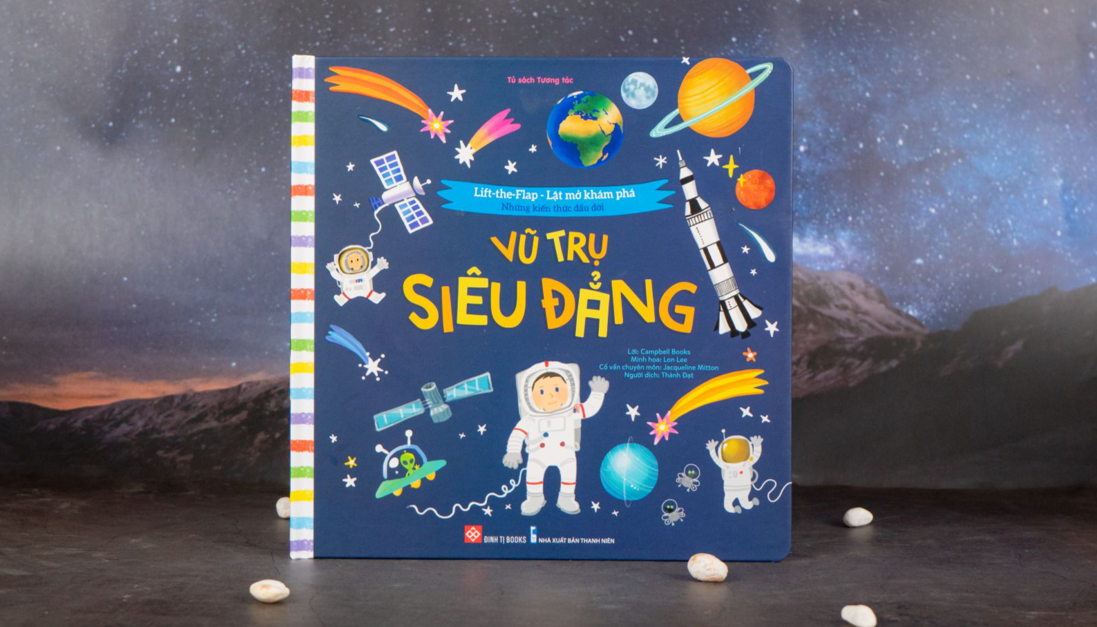 lift-the-flap - lật mở khám phá - những kiến thức đầu đời - vũ trụ siêu đẳng