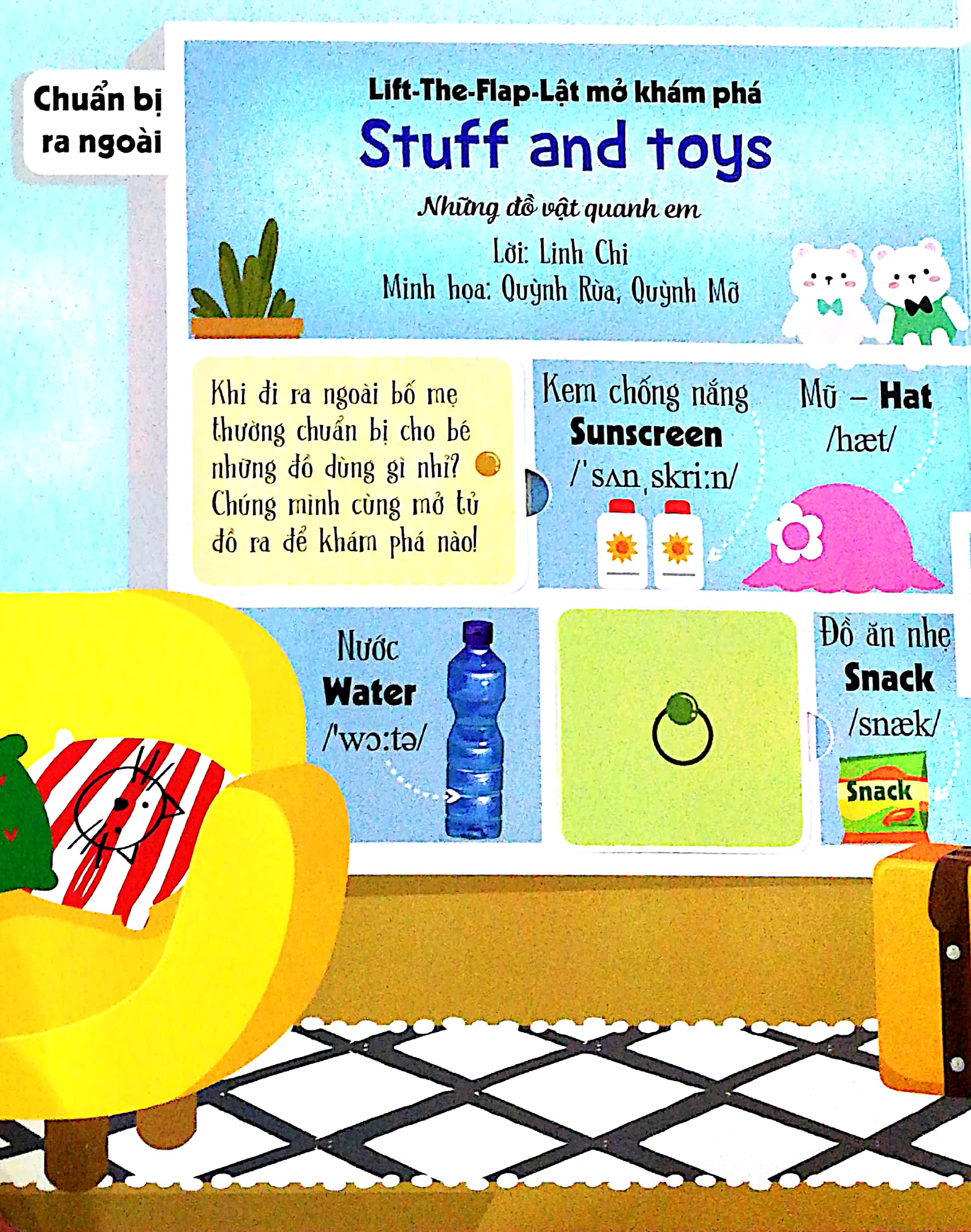 lift-the-flap - lật mở khám phá - stuff and toys - những đồ vật quanh em