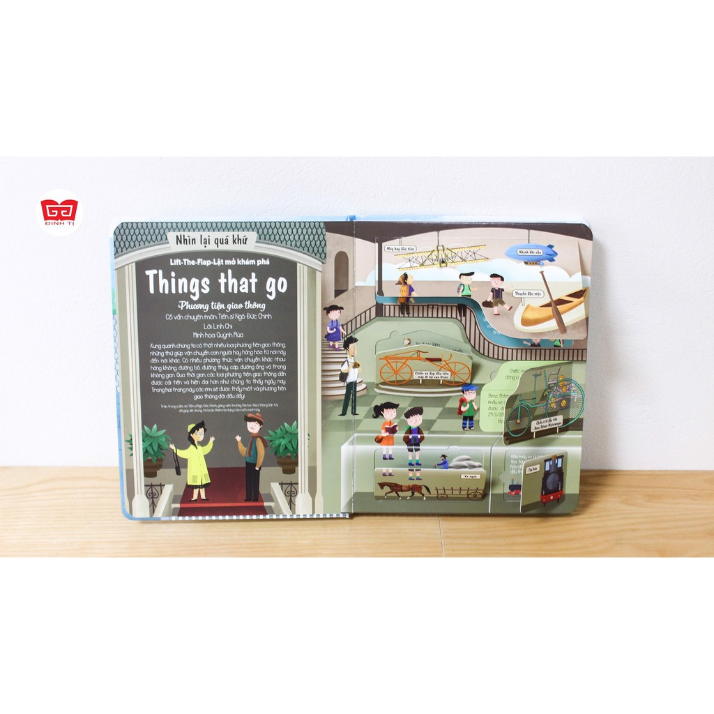 lift-the-flap - lật mở khám phá - things that go - phương tiện giao thông