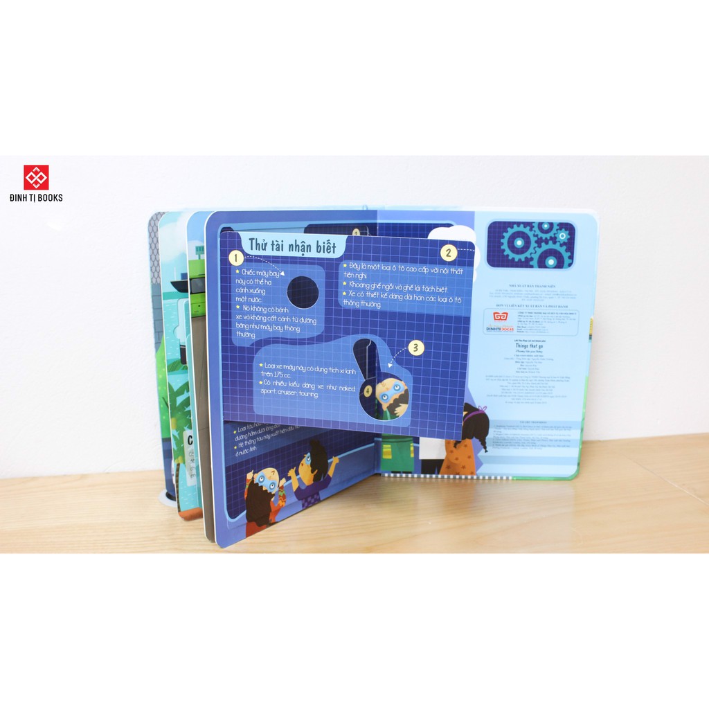 lift-the-flap - lật mở khám phá - things that go - phương tiện giao thông