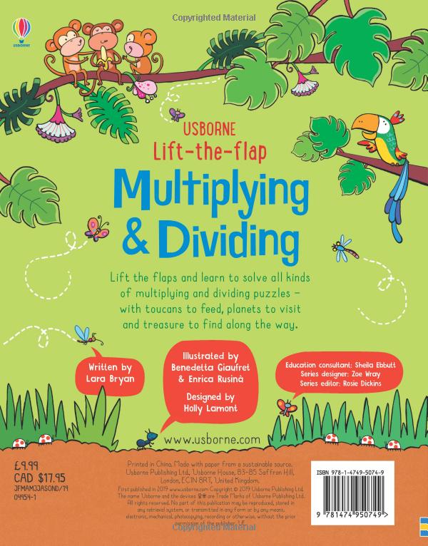 lift the flap multiplying and dividing