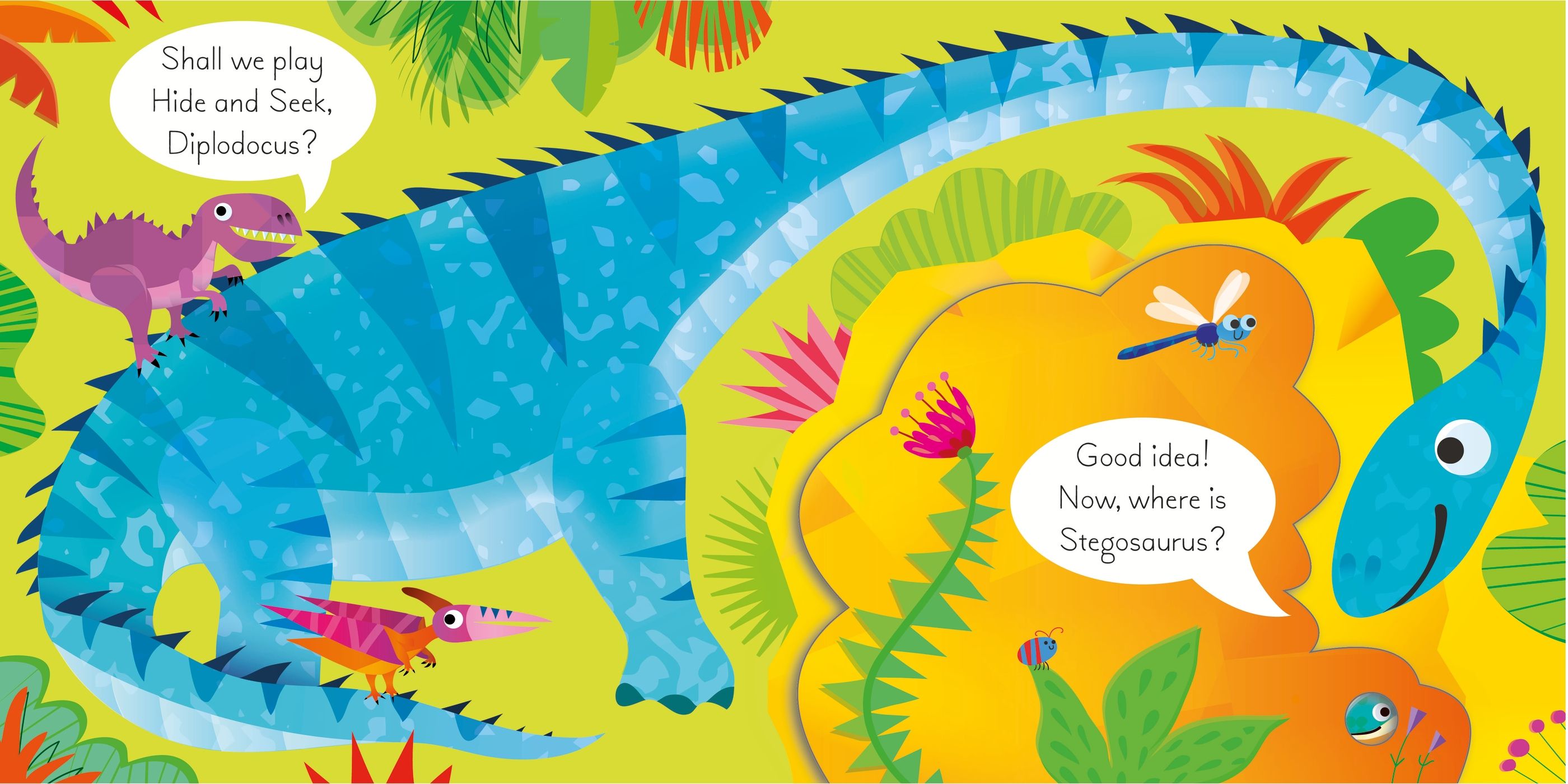 lift-the-flap play hide & seek with the dinosaurs